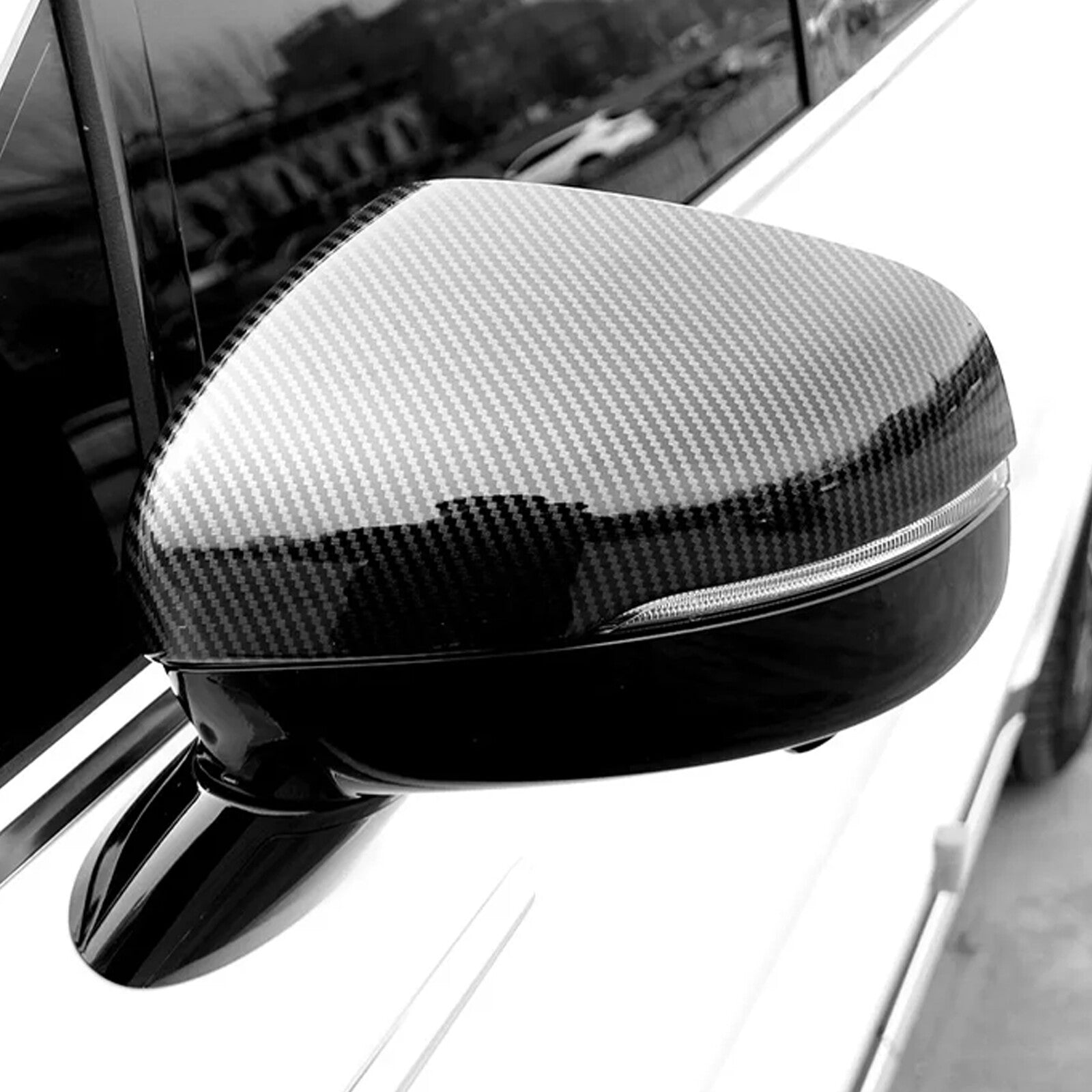 Chrome Carbon ABS Side Mirror Cover Trim for Kia Sorento 2021-2024 n