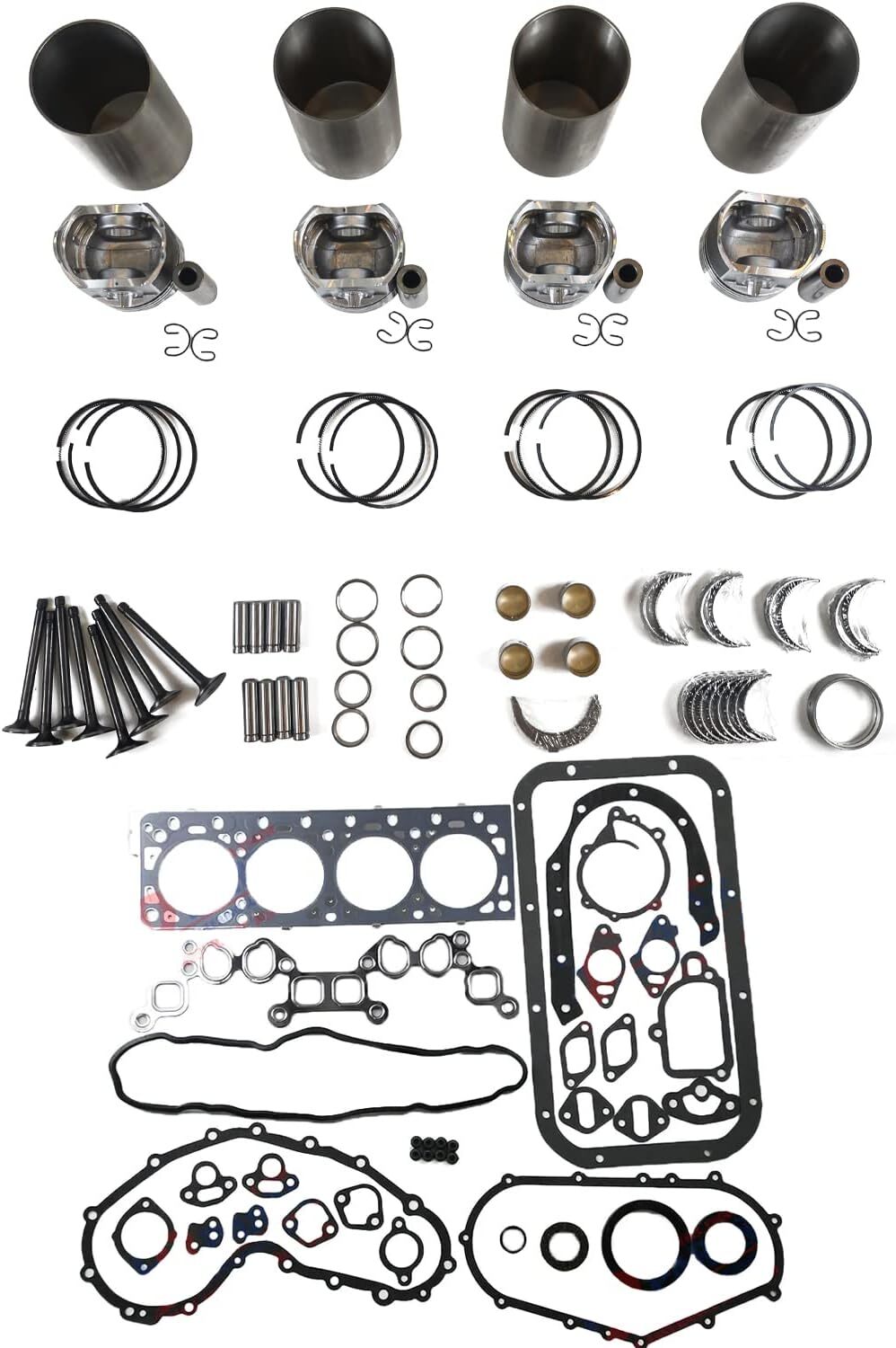 Pistons Rings Set mast 84.5mm STD mast 20mm compatible with for VW Touareg S5 A6 for A8 Q7 4.2 14822 B
