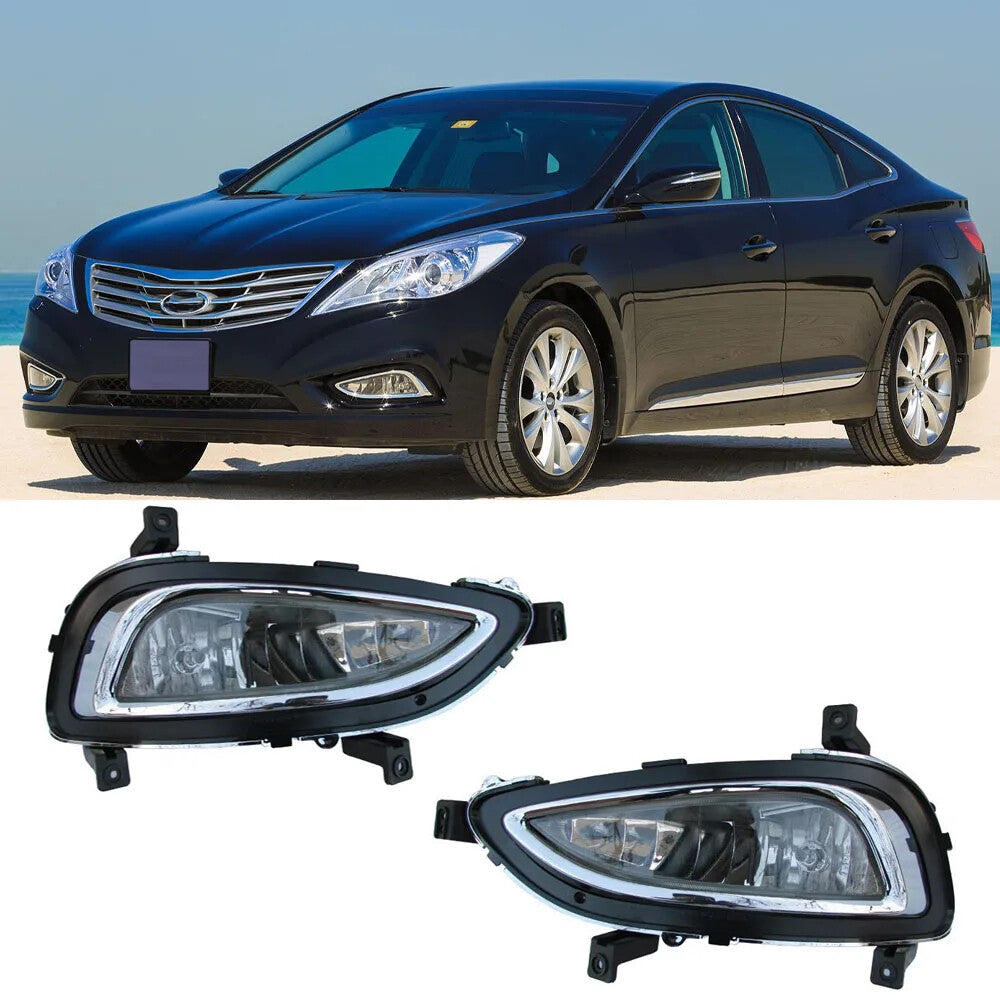 2X Front Bumper Fog Lamp Daytime Running Light for Hyundai Azera 2011-2014