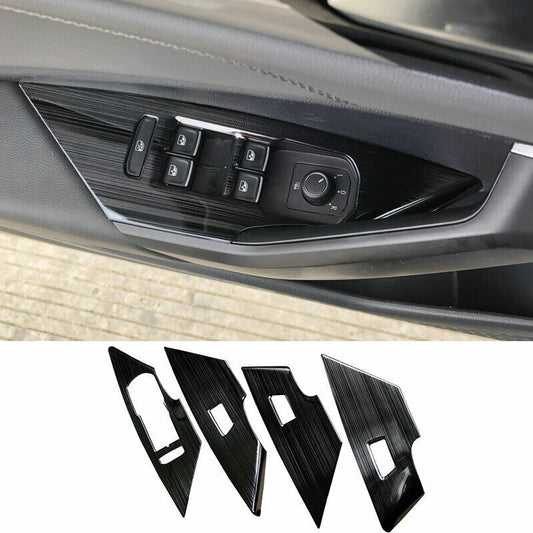 Chrome Side Door Mirror Rain Eyebrow Frame Covers for Hyundai for Elantra 2017-2020 v