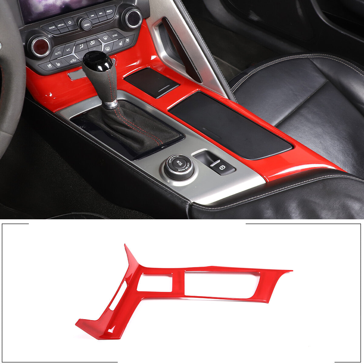 7-Piece Silver Alloy Center Multimedia Button Decal Trim for Jaguar XF 12-2015 - v