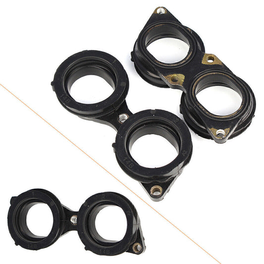 Carburetor Holder Intake Manifold Boots Fit for Yamaha YZF R1 RaceBase 09-2012 Black Q