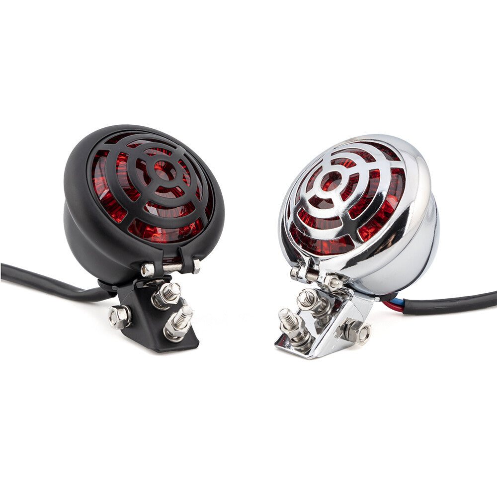 Retro for Mini Grill Metal LED Tail Brake Light for Harley Cafe Racer Bobber Custom Q