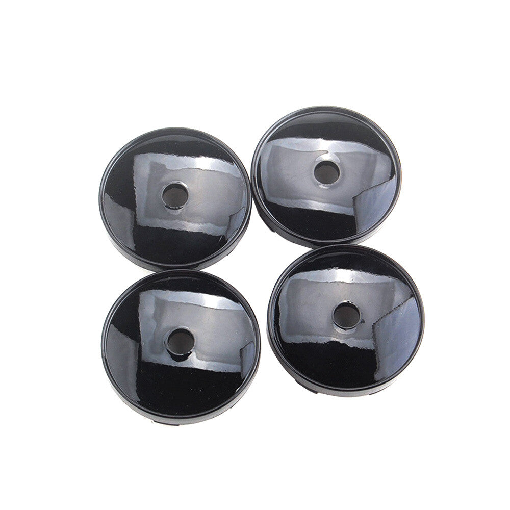 4Pcs Wheel Rim Center Hub Cap Cover Wheel Center Cap Cover Universal 60mm Black Q
