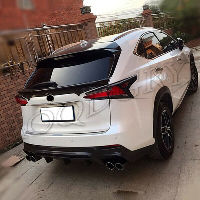 Glossy Black Trunk Middle Wing Spoiler Trim for LEXUS NX200T 300H 200 2015-2017