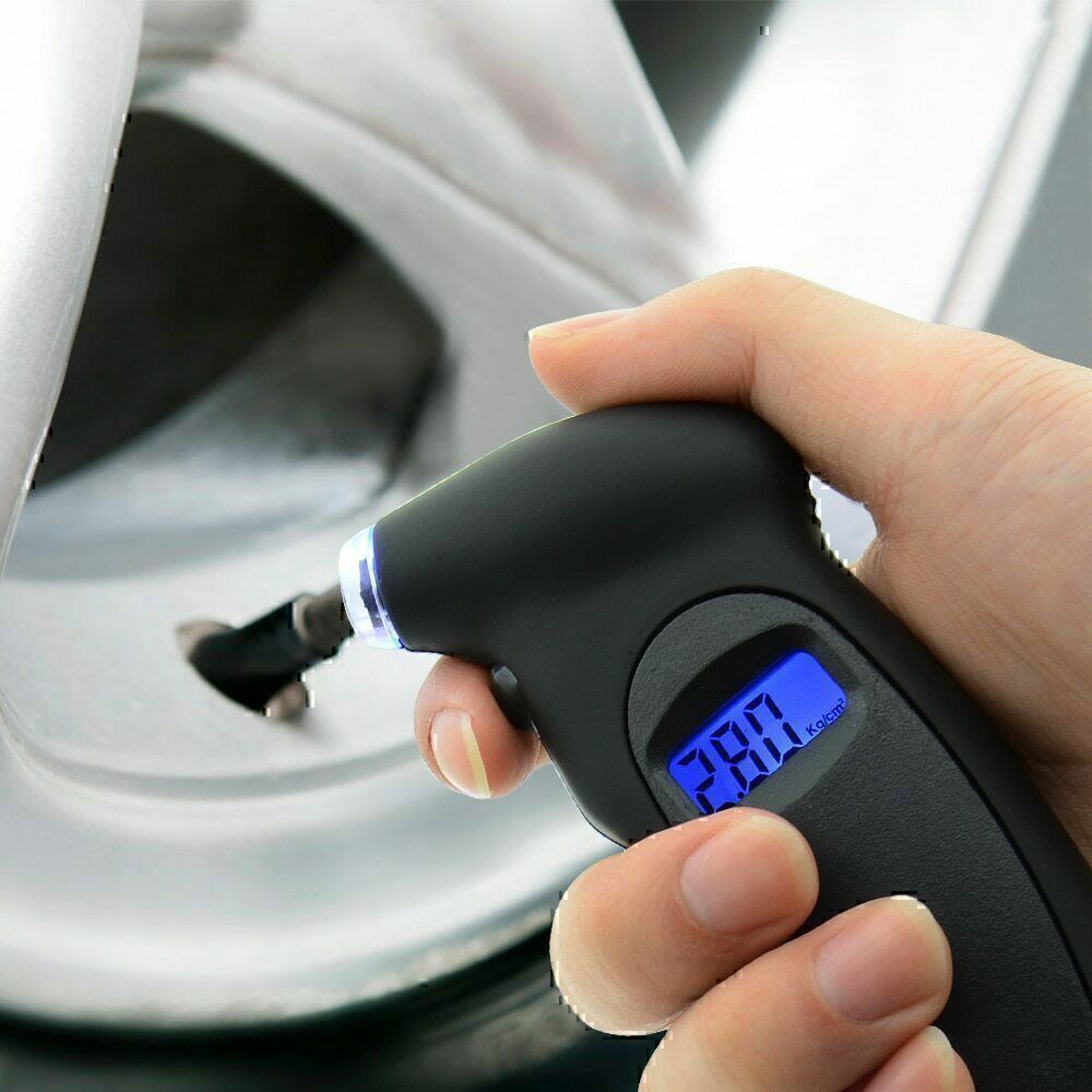 Universal Digital Tire Air Pressure Gauge Meter Tester Bike LCD Display 150 PSI