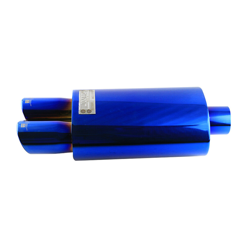 2.25 ID Dual 2.5 OD Sport Sound Muffler Dual Tips Exhaust Tip Auto Resonator