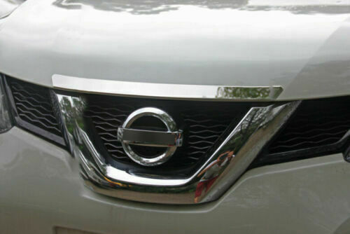 1Pcs for Nissan Rogue 2014-2020 Chrome Front Engine Hood Grille Cover Strip Trim