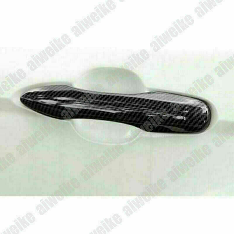 For F150 2015-2020 Gloss Black Side Door Handle Molding Cover Trim v