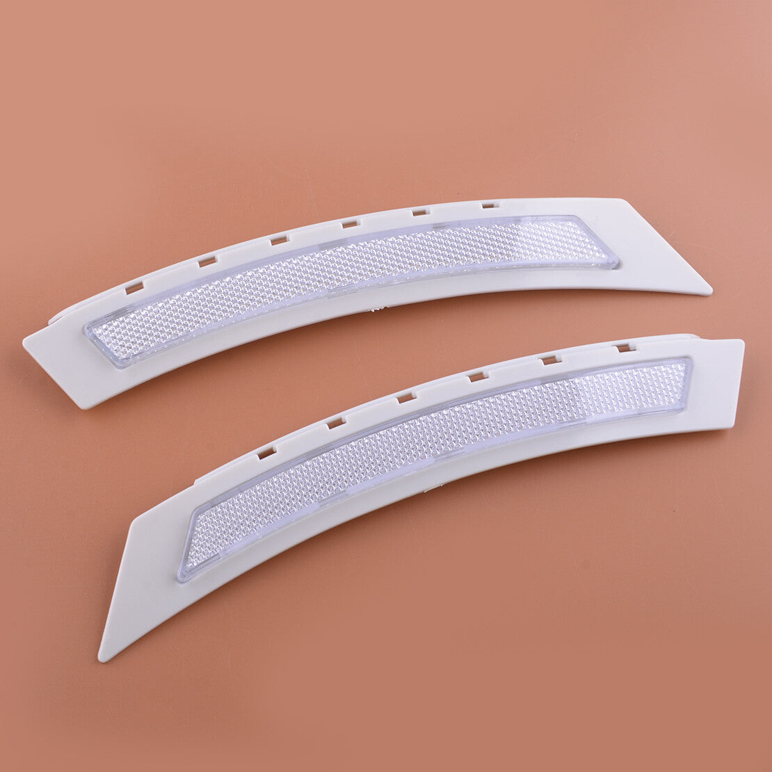 Pair Front Bumper Side Marker Reflector Replace Fit for 5 E60 E61 LCI v