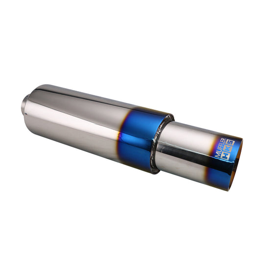 2.5 inlet Straight Flow Racing Exhaust Muffler OD 4inch Body 5 520mm