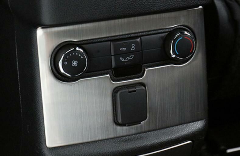 Back Row Console AC Switch Panel Trim for Ford Explorer 2016-19 Silver Titanium