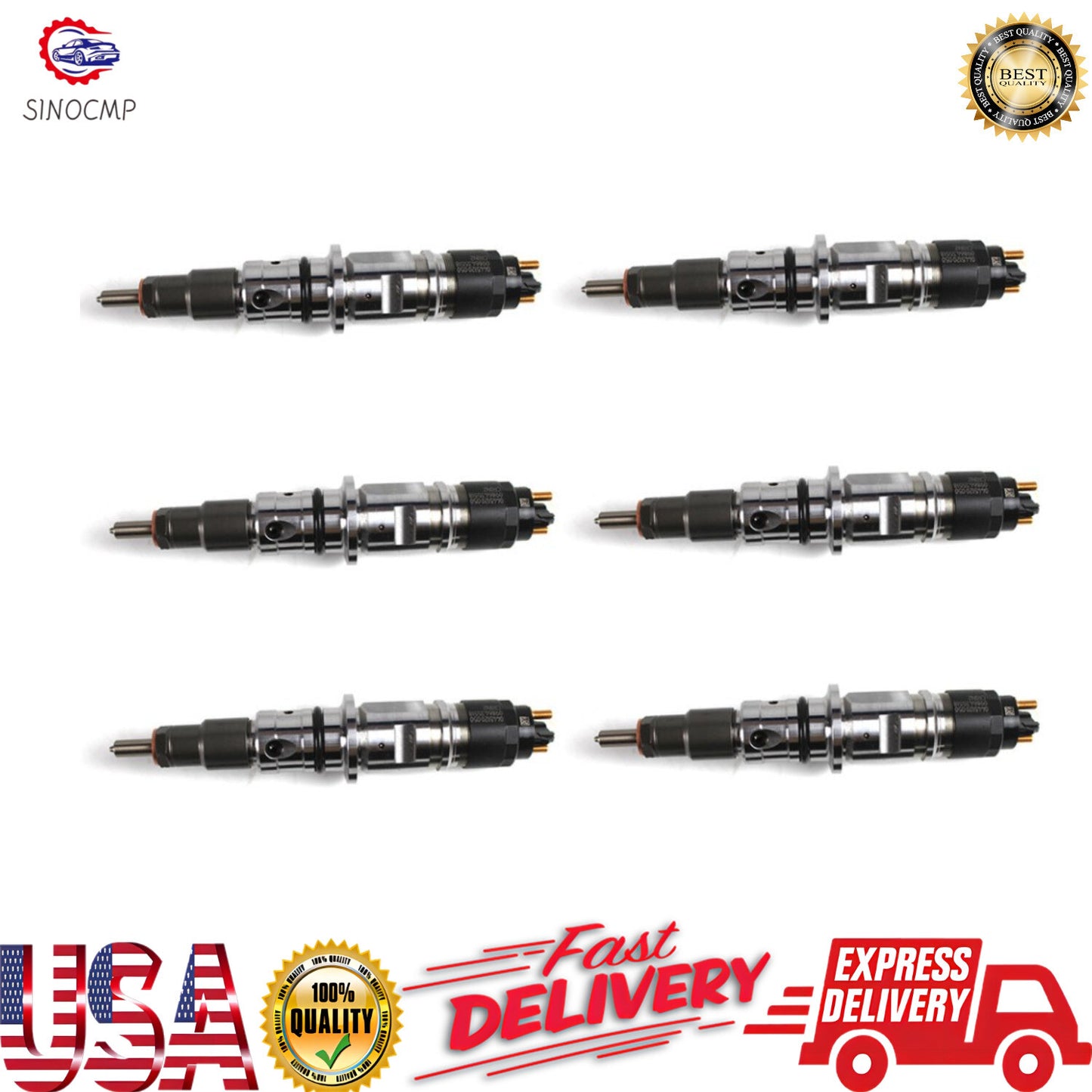 6PCS Fuel Injector 4940095 Applied for 07-12 2500/3500 6.7L for Ram Truck US