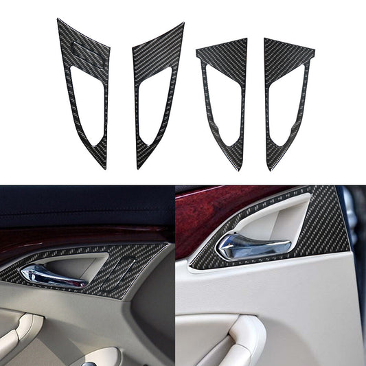 4Pcs Red Carbon Fiber Floor Console Panel Trim for LEXUS RX330 RX350 2004-2009 v