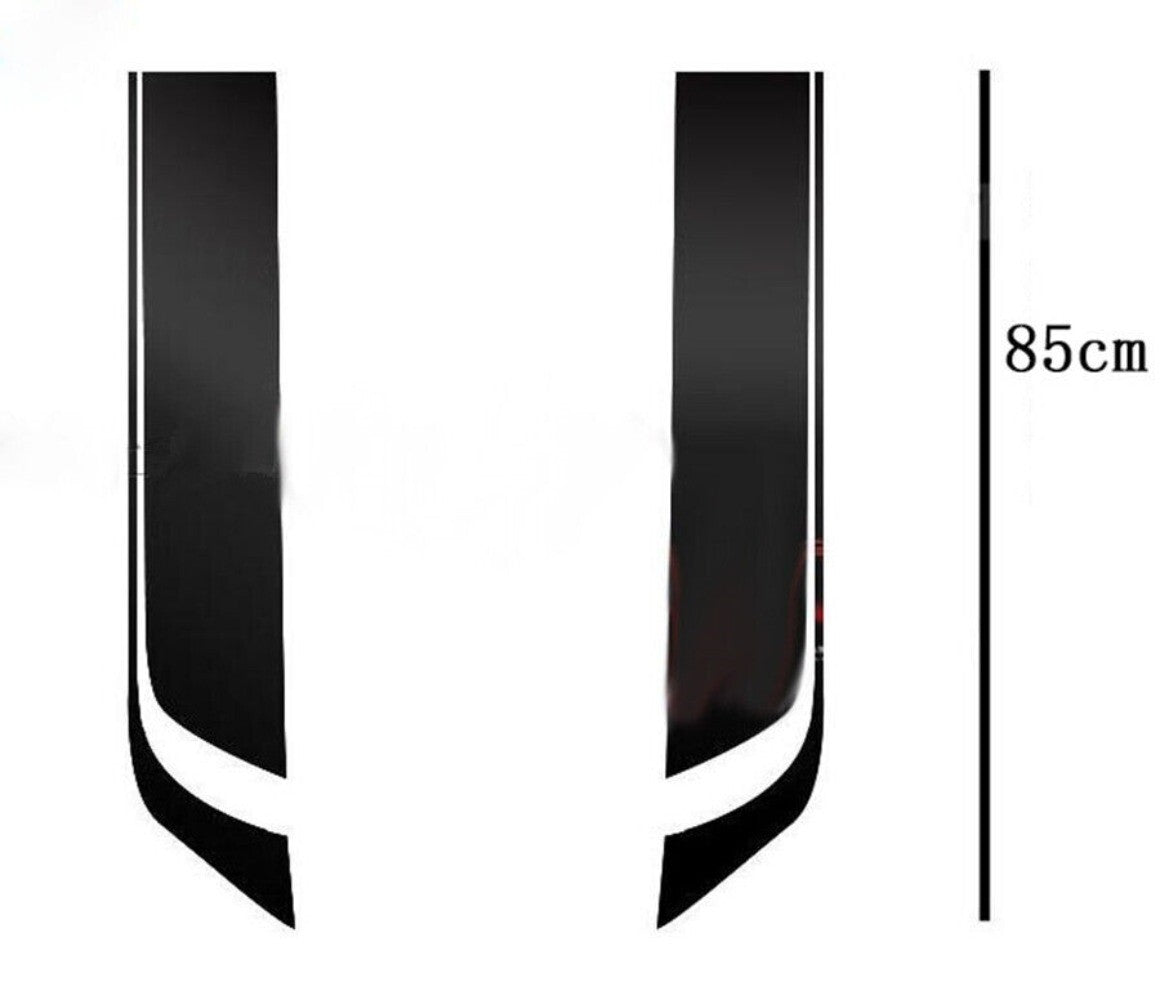 2pcs Stripes Graphics Stickers Hood Decal Racing Sports Decoration For Car,SUV. n