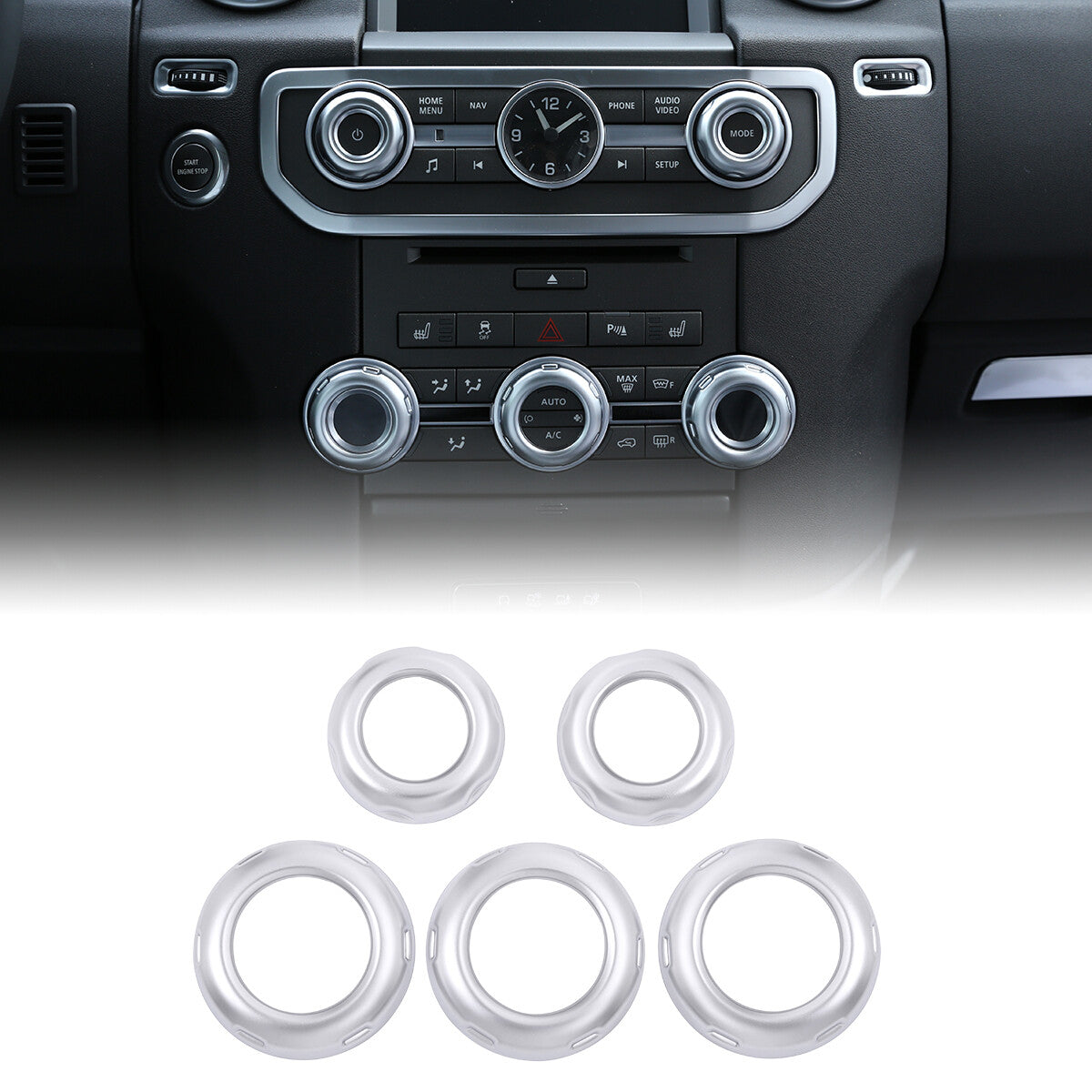 4-Pack ABS Chrome Cover Side Hinge Bezel Cover Trim Cap Protection for Hummer H2 2003-09- v