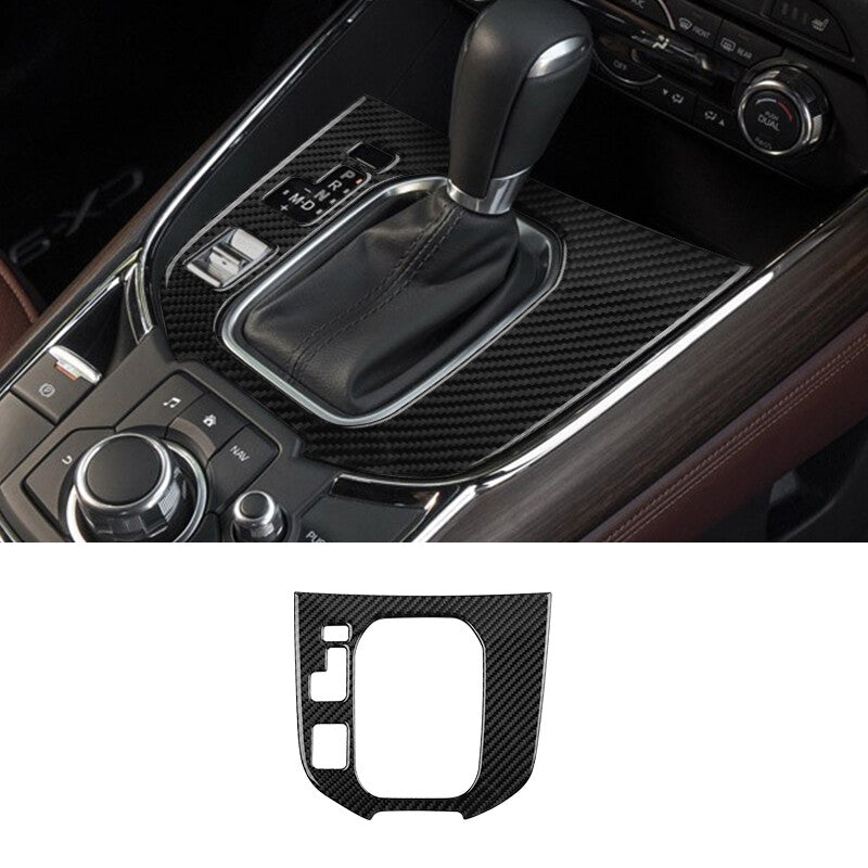 Suitable for 16-21 for Honda for Civic carbon fiber style rearview mirror rain eyebrow cover decoration- v