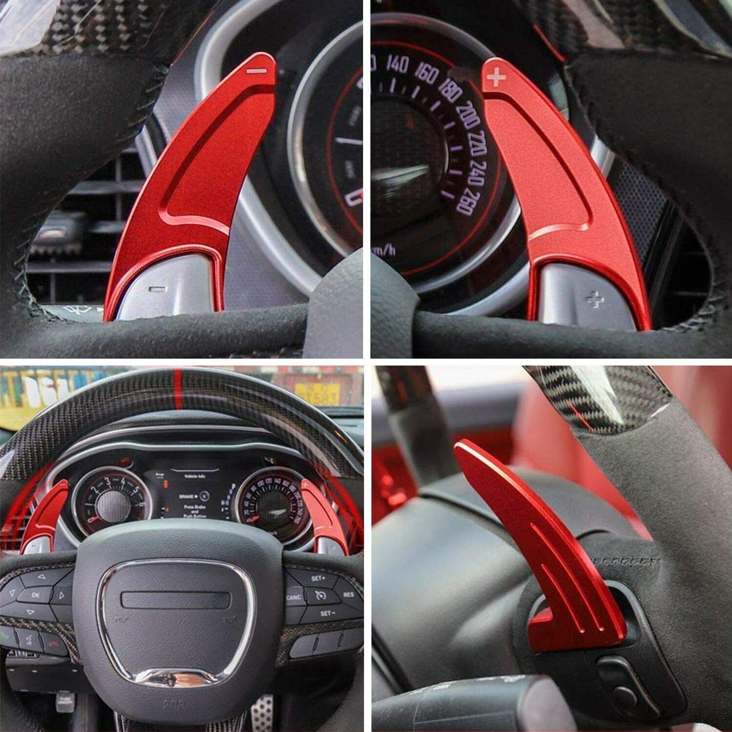 Steering wheel paddle shifter extended transmission trim for Dodge Charger for Challenger