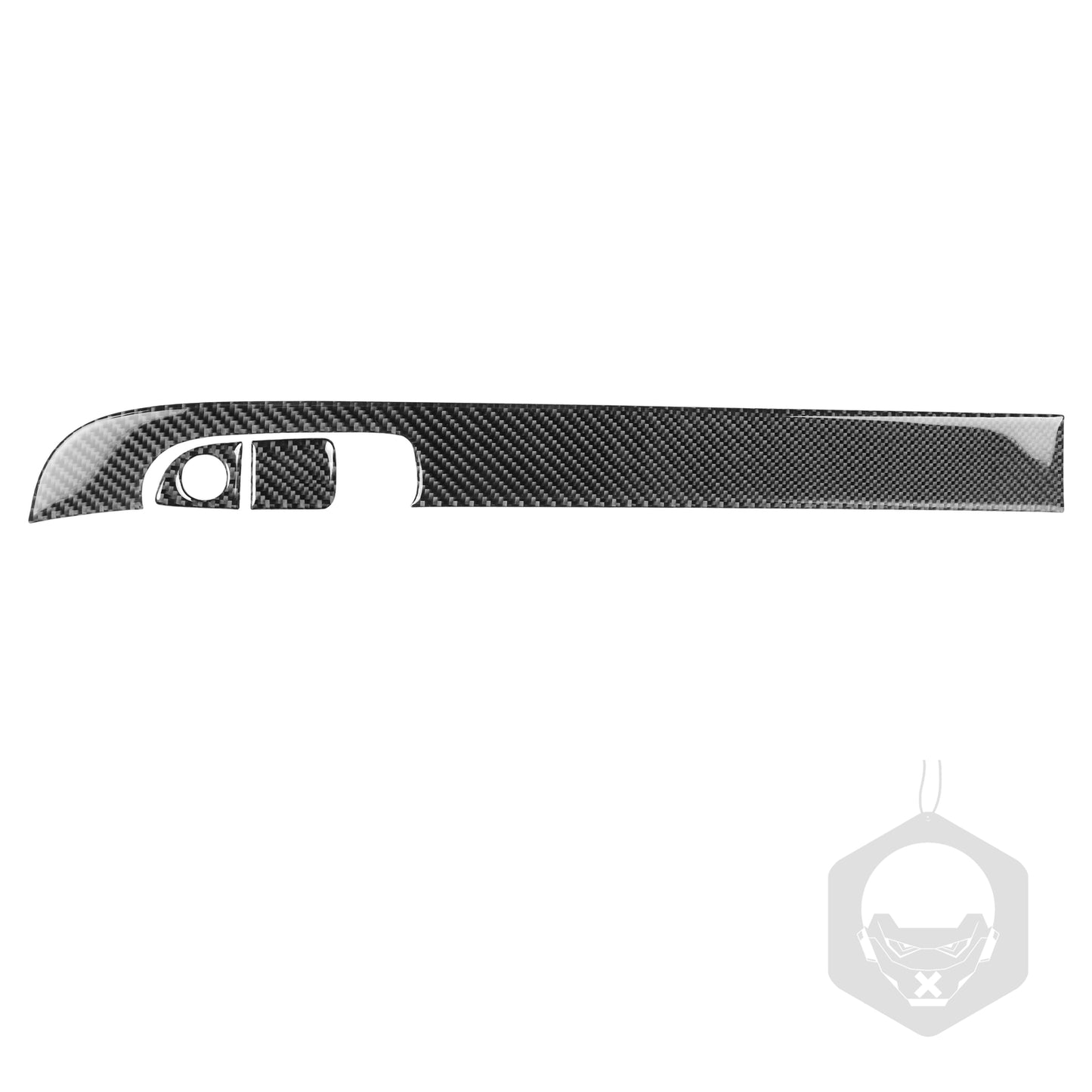 Red Carbon Fiber Rear Central Storage Trim Cover for Mercedes R-Class 2009-2012 v