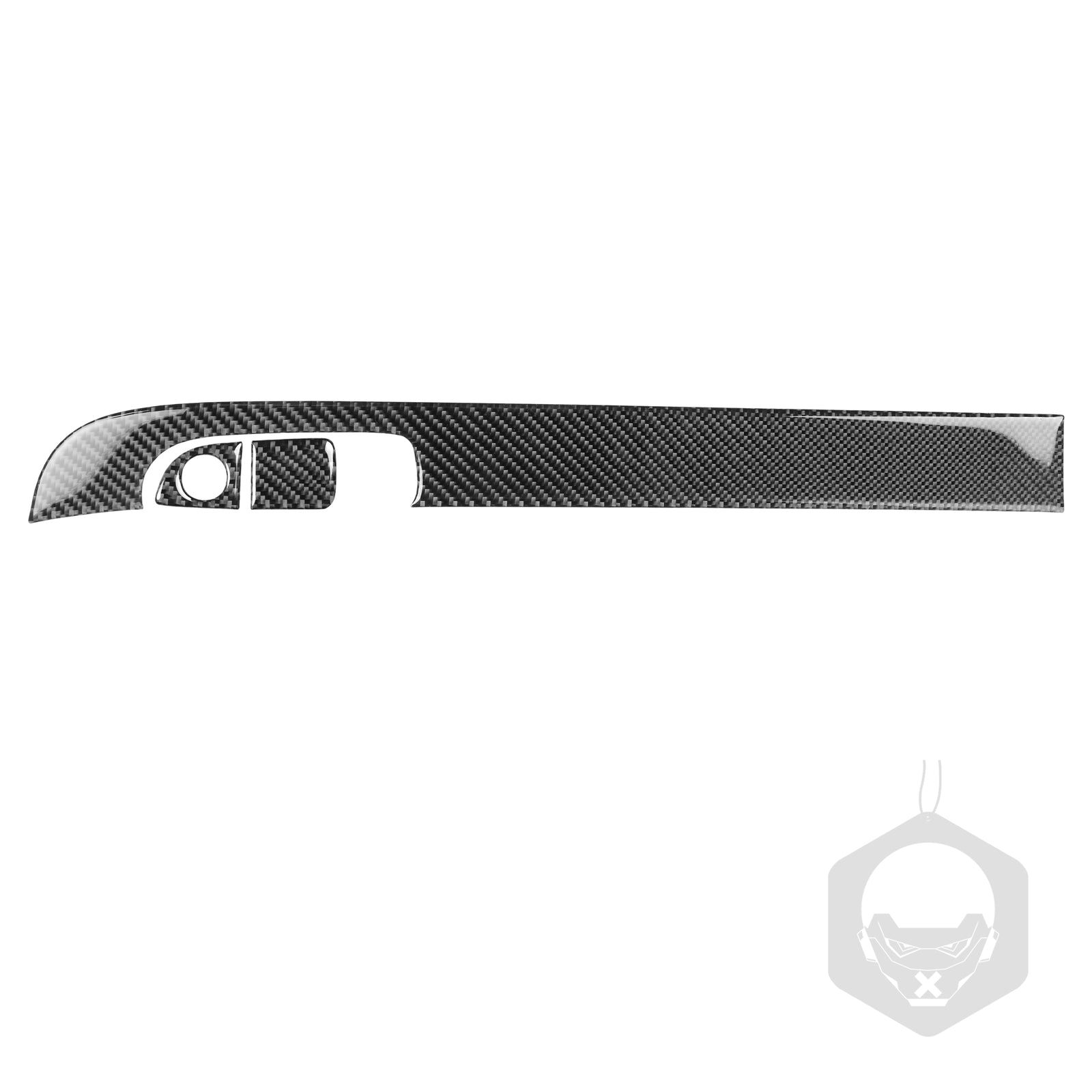 Red Carbon Fiber Rear Central Storage Trim Cover for Mercedes R-Class 2009-2012 v