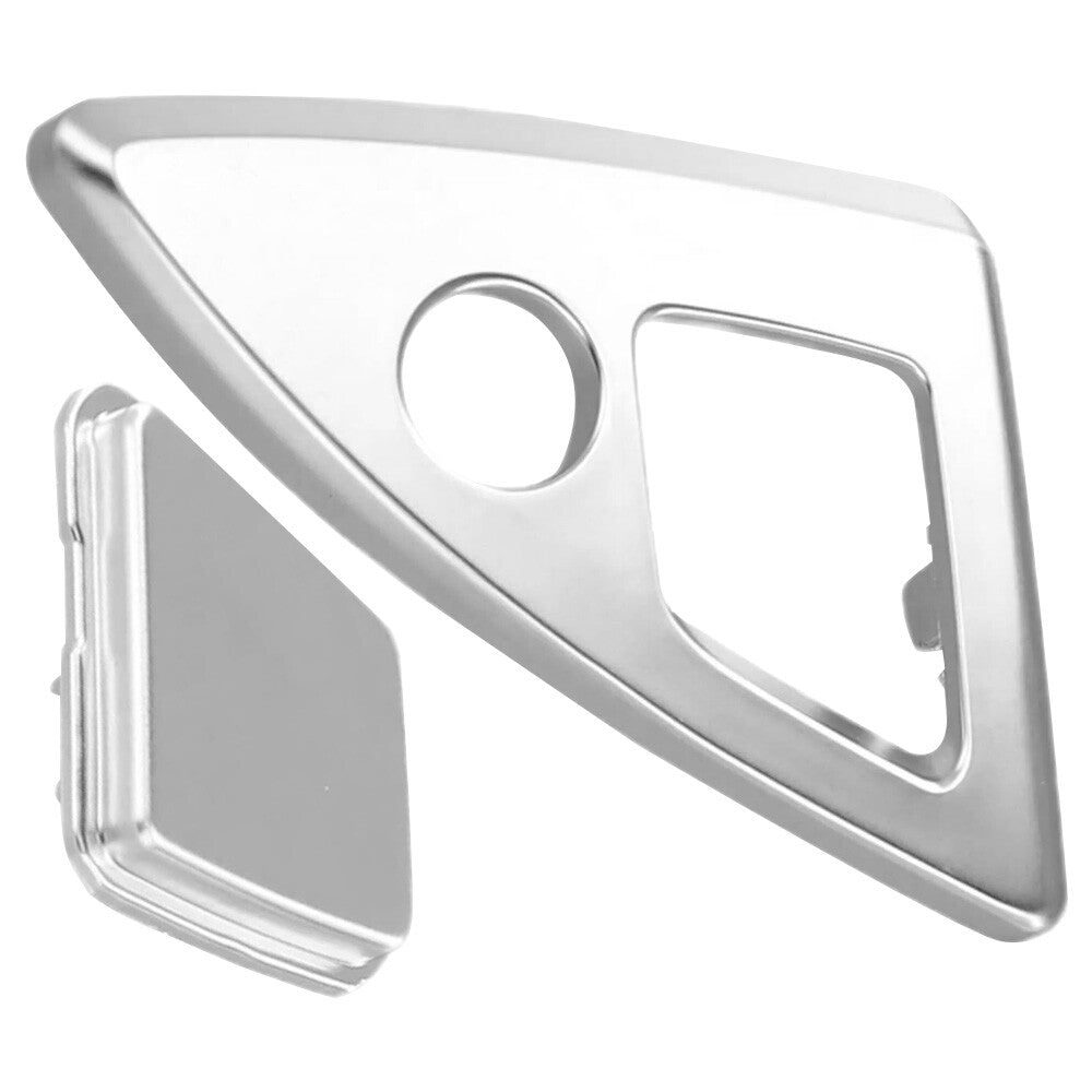 51169277348 Console Lock Cylinder Trim Cover For F10 F11 M5 2014-2016 Silver