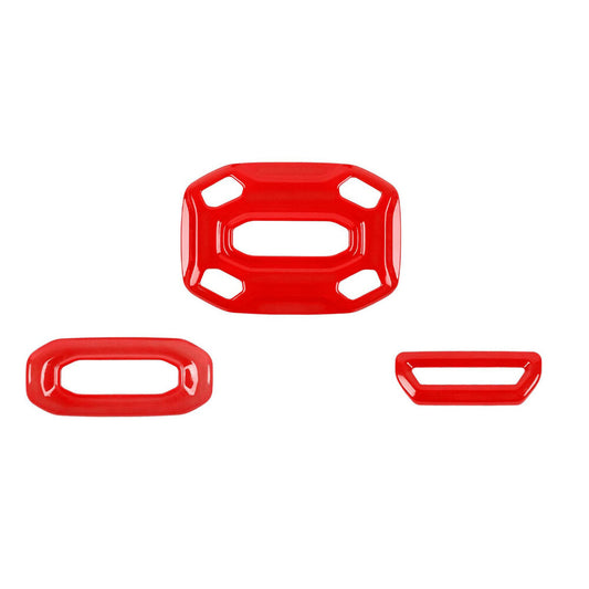 Red Car Roof Reading Lamp Light Decor Cover Trim for Jeep for Wrangler JL 2018-2023