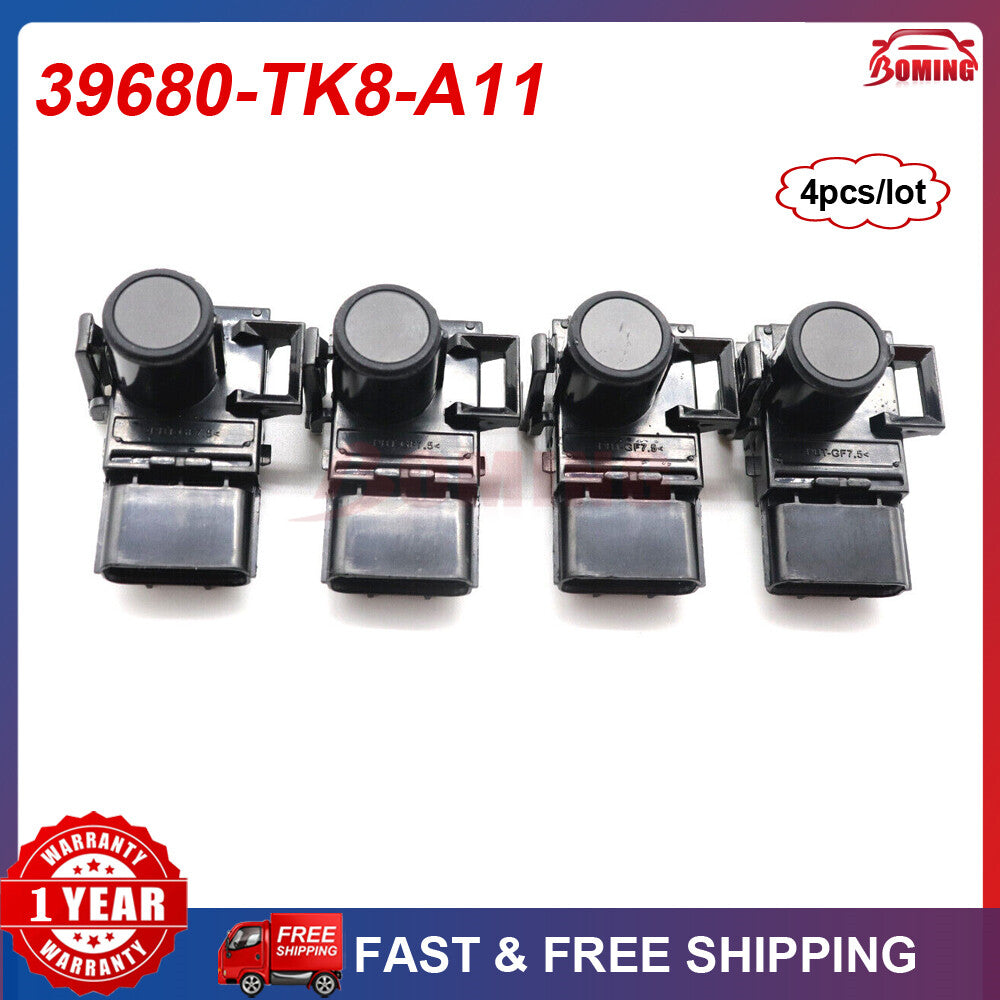 4x New Black PDC Bumper Parking Sensor for Honda Odyssey Pilot 2012-2015 Q