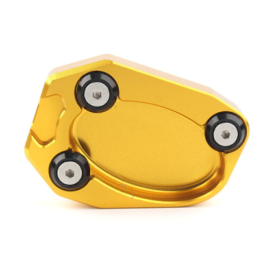 Motor Side Stand Pad Enlarge Kickstand Fit for Kawasaki ZX10R ZX6R ER6N ER6F Gold Q