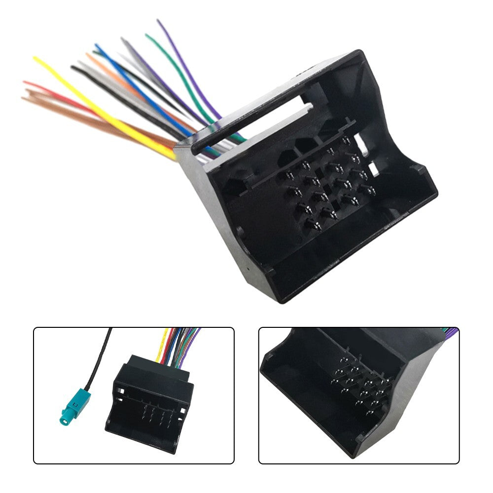 Car Radio Wiring Harness and Antenna Adapter Upgrade for/ for Mini Q