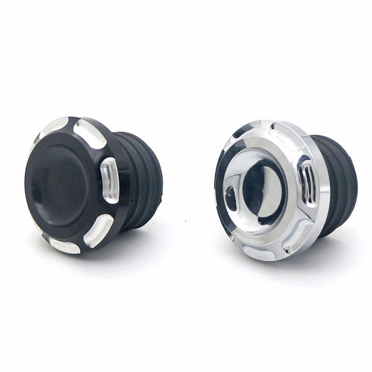 CNC Edge Cut Vented Gas Cap Fuel Cap for Harley Sportster XL 883 Dyna Touring Q
