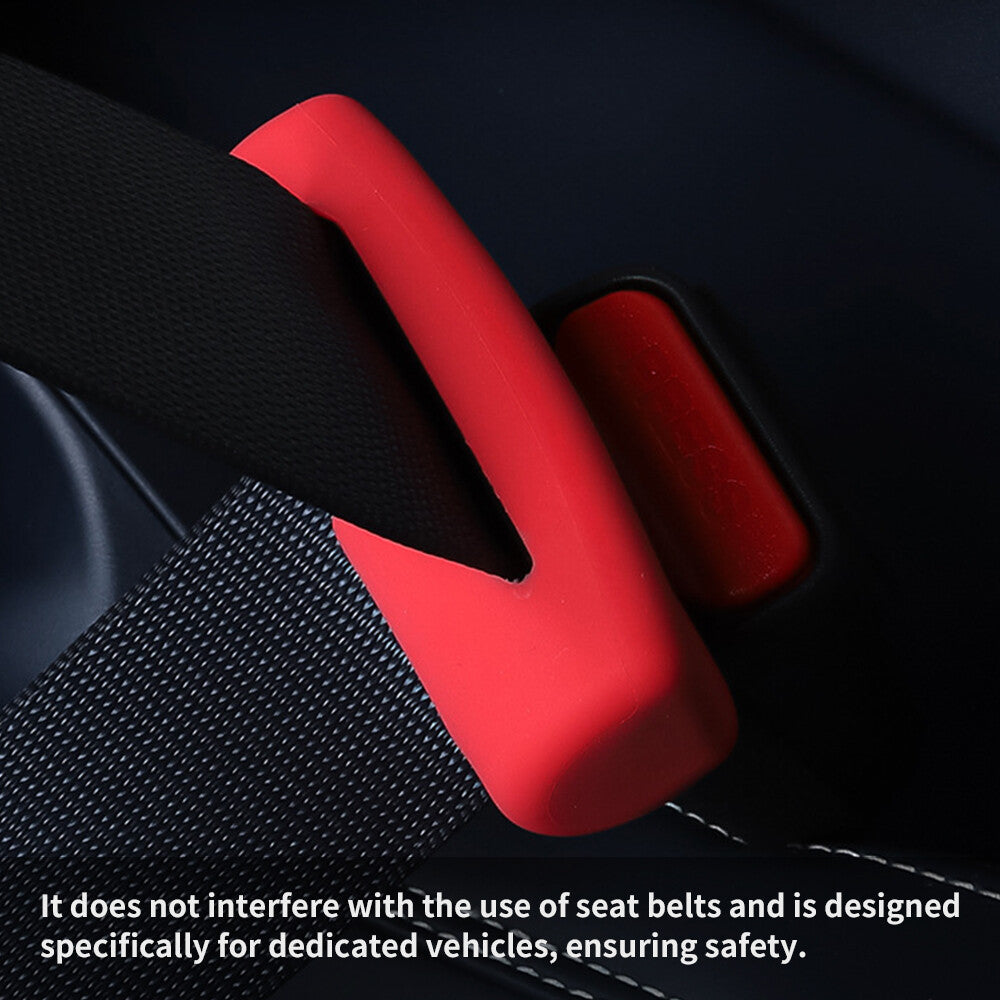 Silicone protective covers for car for seat buckles, suitable for Model 3/Y- n