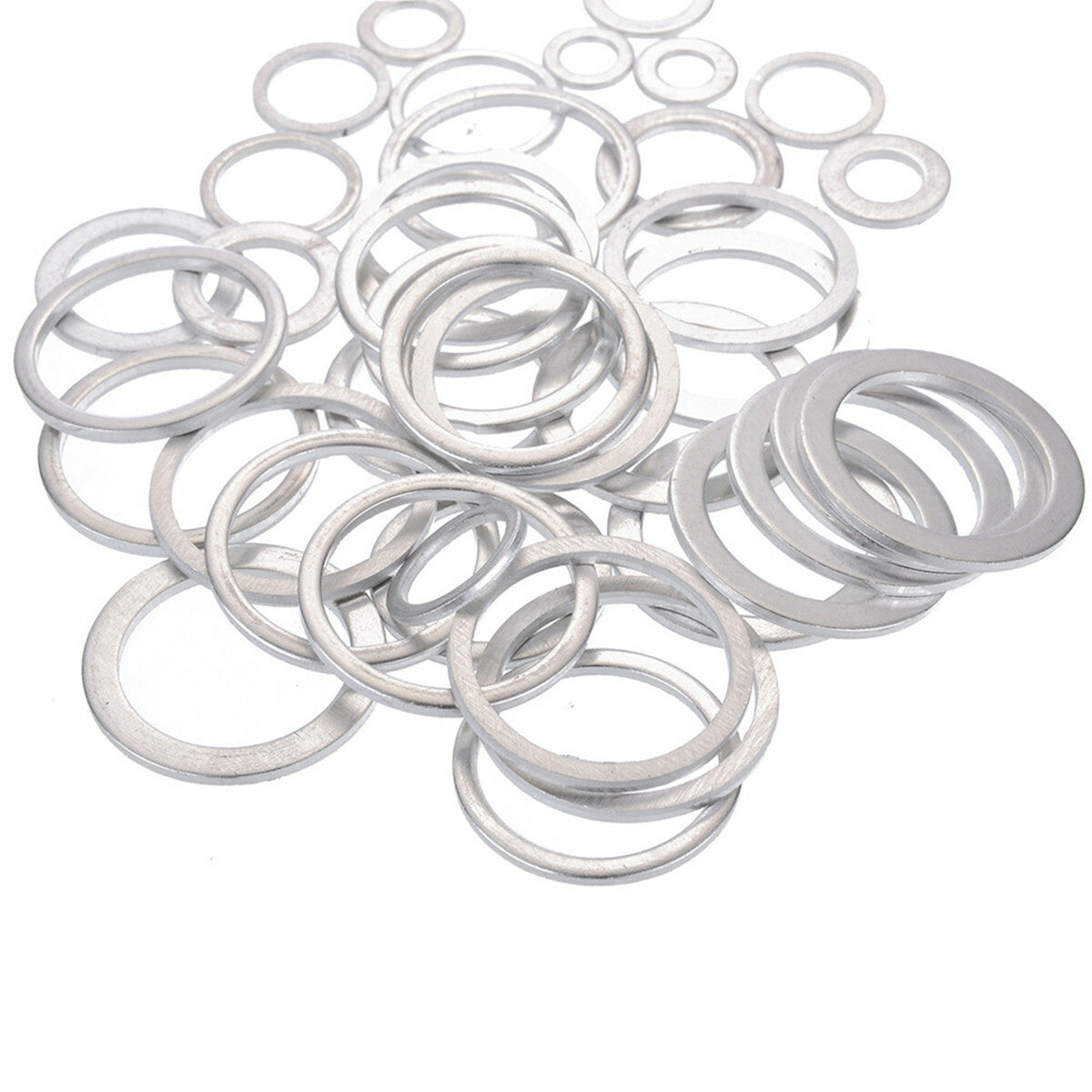 450Pcs 18 Size Car Engine Oil Drain Plug Aluminum Washer Seal O-Ring Gasket Kits