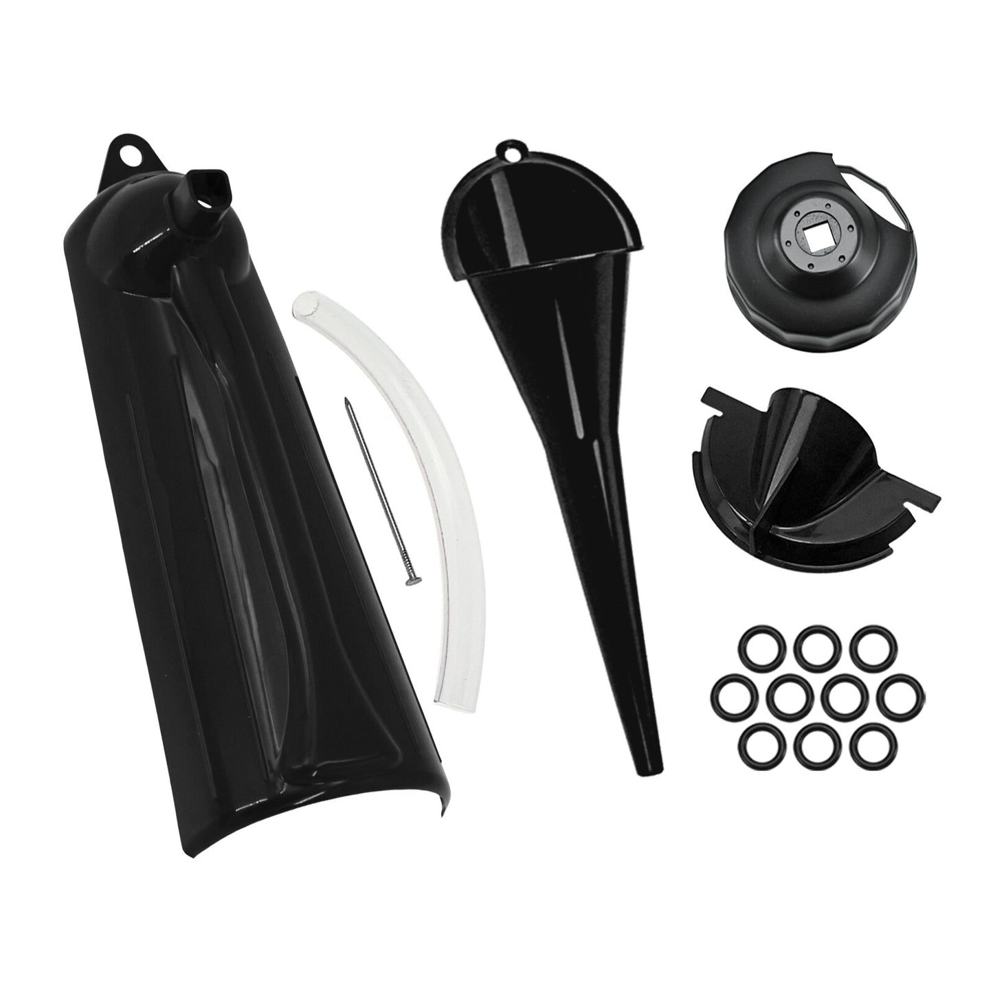 Crankcase Fill Primary Case Drip- Oil Funnel Wrench Tool Kit Fit for Harley Q