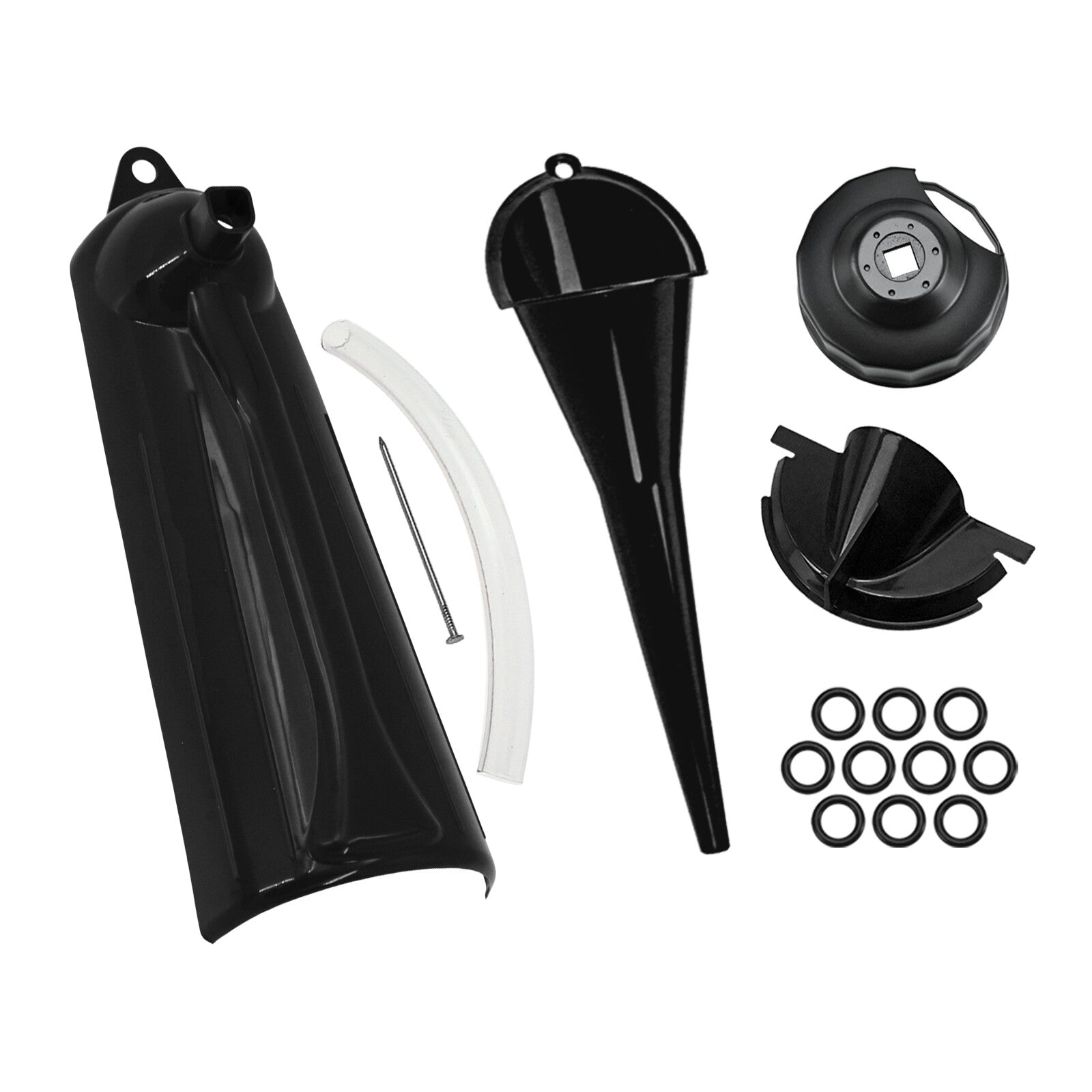 Crankcase Fill Primary Case Drip- Oil Funnel Wrench Tool Kit Fit for Harley Q