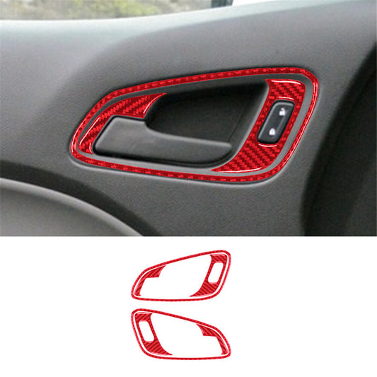 Carbon Fiber Style Dashboard Side Vent Vent Cover Trim for 15-20 for F150- v