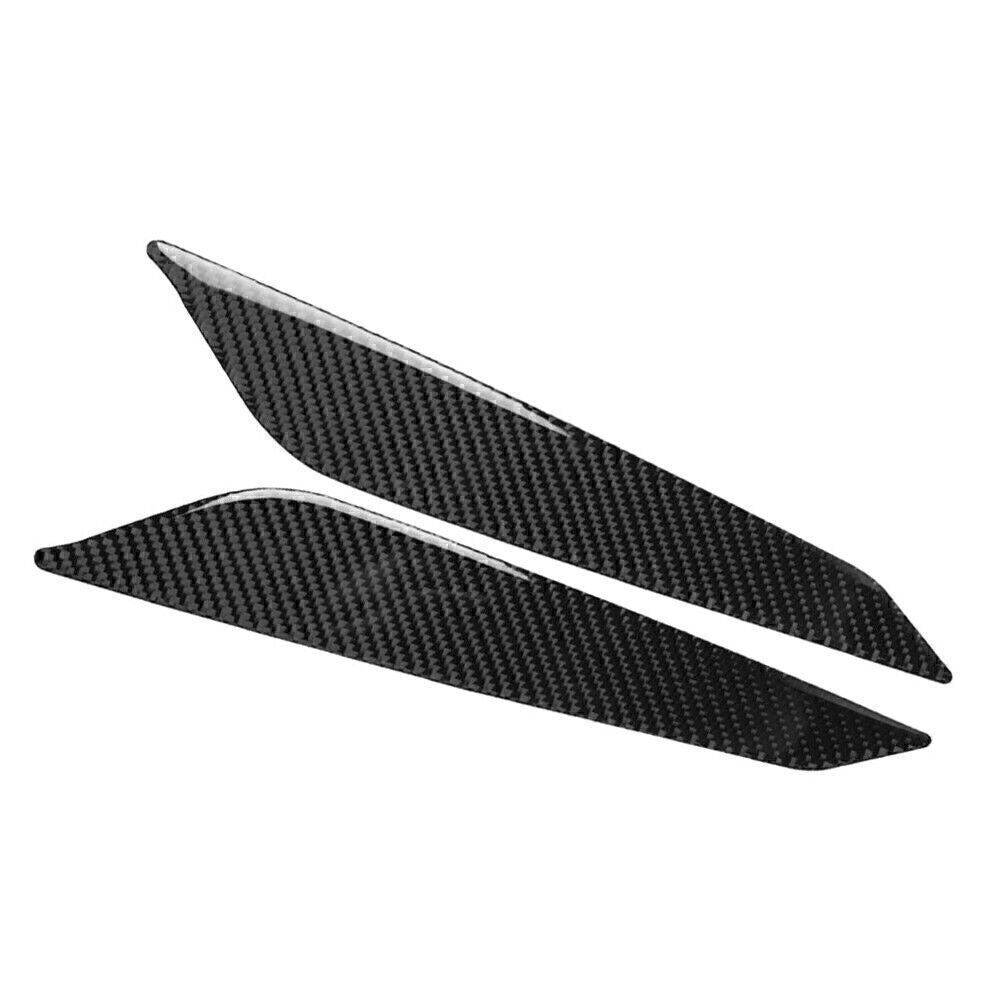 2Pcs Carbon Fiber Car Gear Shift Side Panel Cover Trim Fit for Audi A4 B9 2017-2020