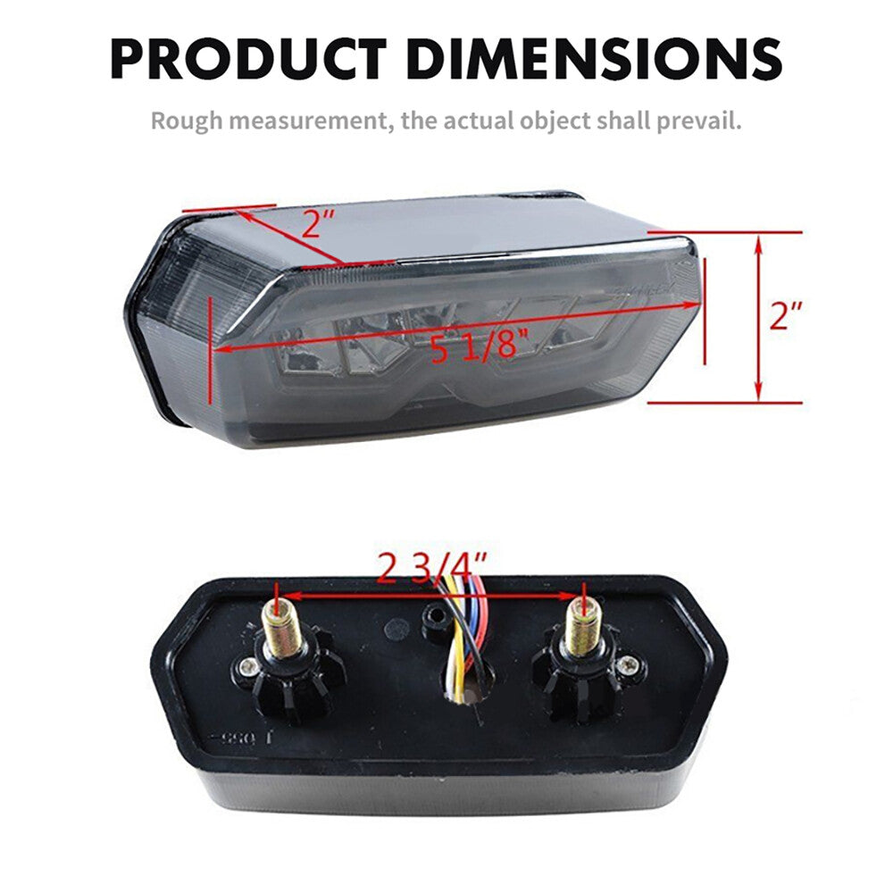 LED Brake Tail Light Integrated Turn Signal for Honda Grom 125 MSX Motorcycle Q