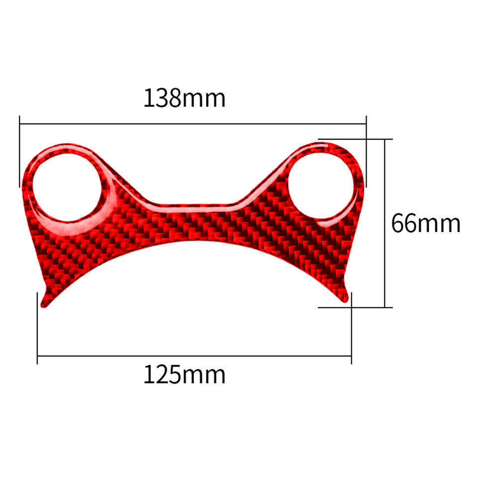 Red Carbon Fiber Upper Gear Shift Panel Cover Trim For 2009-2020 for Nissan 370Z