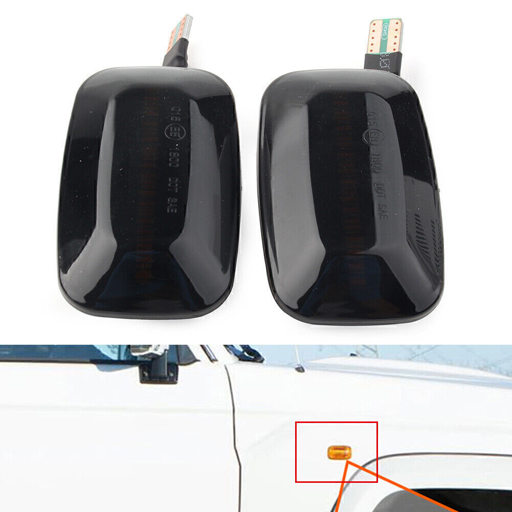 2x Dynamic LED Sequential Side Marker Light Turn Signal for Toyota for Land Cruiser
