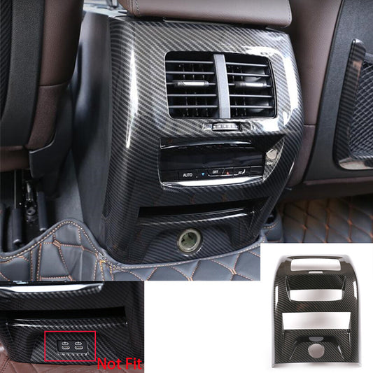 Carbon Fiber ABS Rear Air Vent Outlet Panel Trim for BMW X3 G01 X4 G02 2018-2019