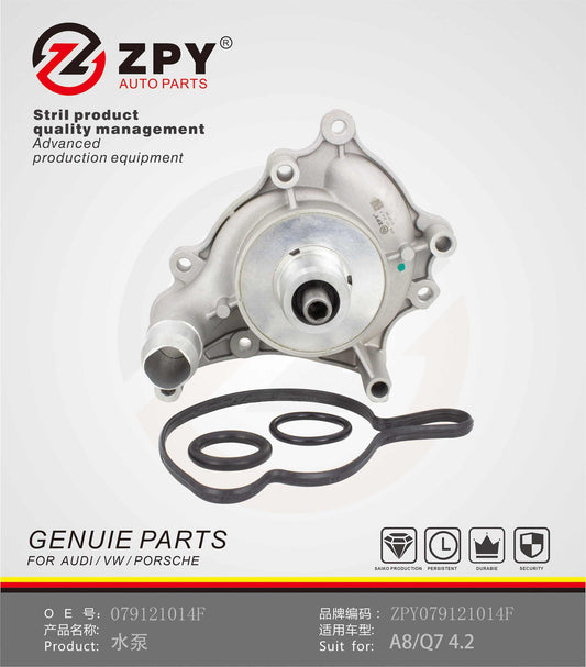 ZPY Fit for Audi A5 A6 Q7 for VW Touareg 4.2L Engine Water Pump 079121014F
