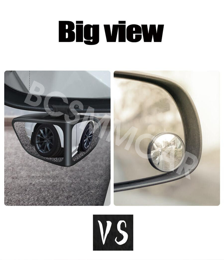 Blind Spot Mirror 360° Rotatable Car RightSide Mirror For Safety Parking Driving