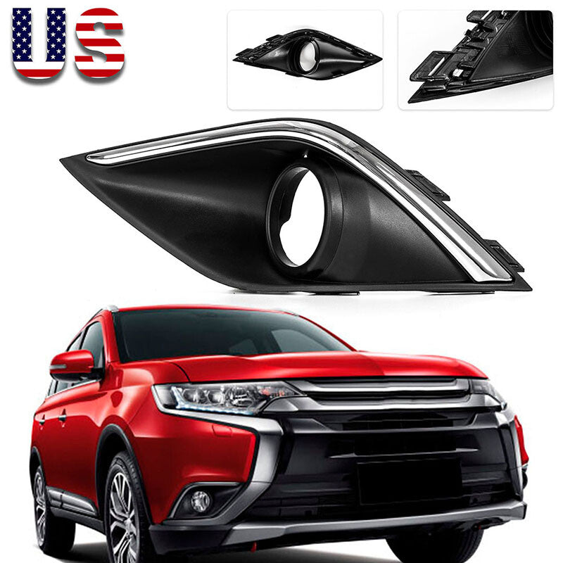 Right front bumper fog lamp protective cover for Outlander 2016 - 2018 2019- v