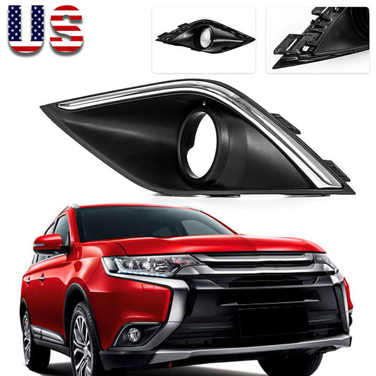 Right front bumper fog lamp protective cover for Outlander 2016 - 2018 2019- v