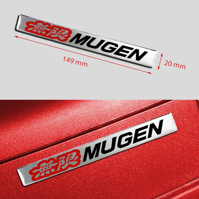 Mugen car rear sticker boots, trunk side badges for Honda 2-piece set