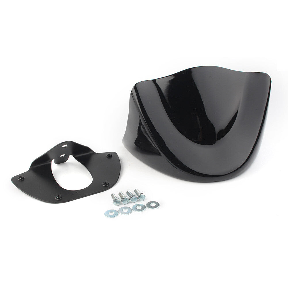 Front Chin Spoiler Air Dam Fairing Glossy Black for Harley Dyna FXD FXDB 99-05