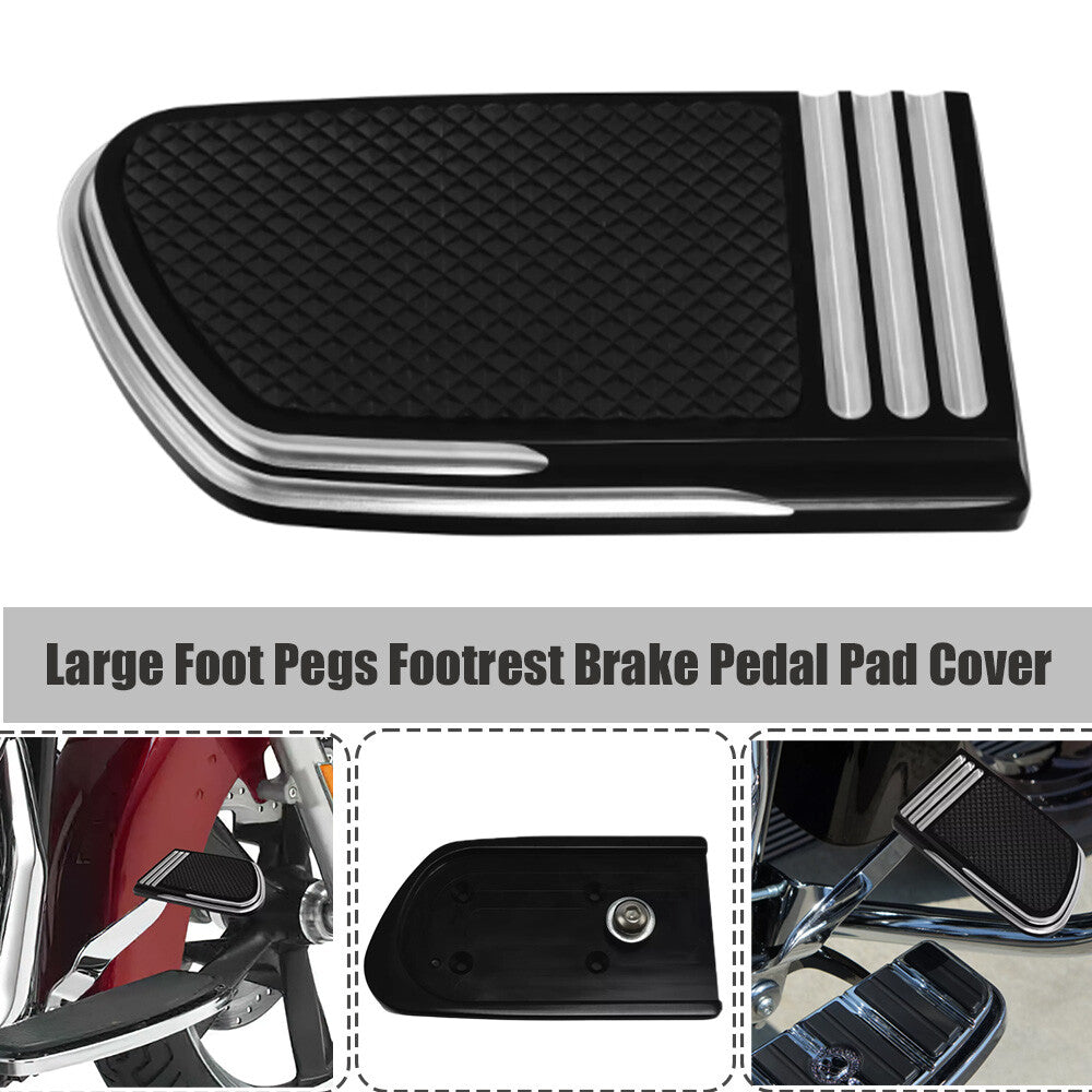 CNC motorcycle large foot spikes, footrests, brake pedal pads, and covers suitable for Harley black motorcycles. n