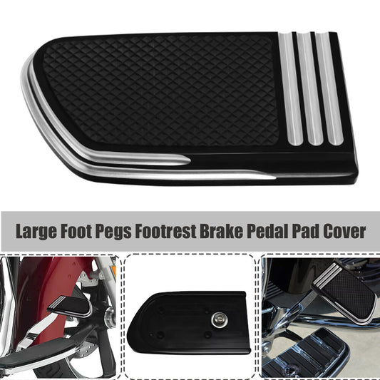 CNC motorcycle large foot spikes, footrests, brake pedal pads, and covers suitable for Harley black motorcycles. n