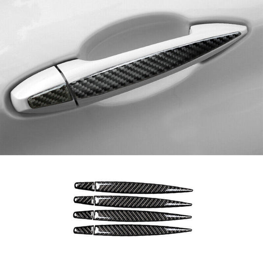 for BMW X5 X6 2014-18 Real Carbon Fiber Exterior Side Door Handle Cover Trim 8P