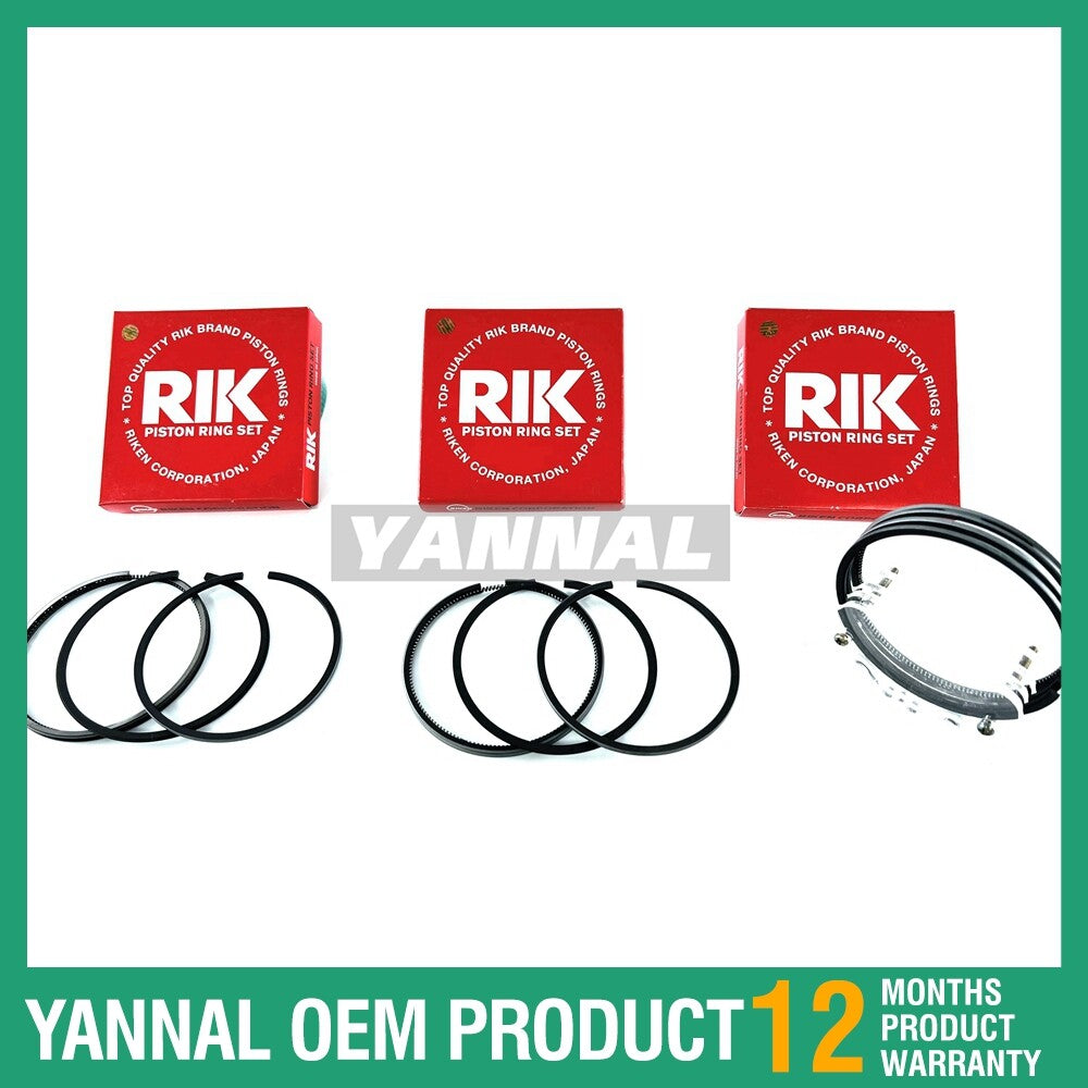 3KB1 piston rings are suitable for Isuzu engine parts.